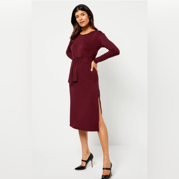 BB DAKOTA BY STEVE MADDEN LONG SLEEVE KNIT MATERNITY DRESS - Picture 1 of 9